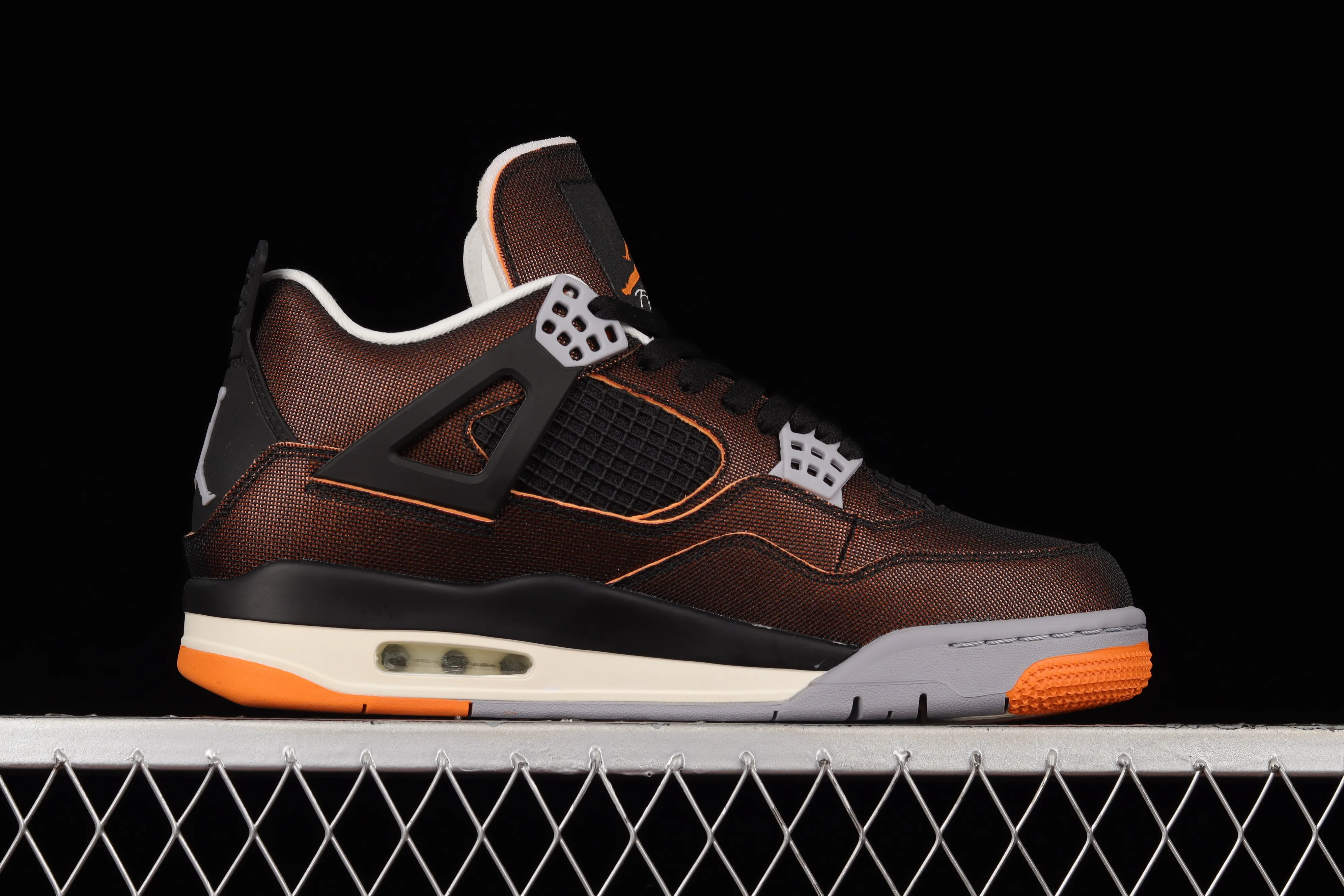 All categories Air Jordan Jordan series basketball shoes Air Jordan 4 Pure original Air Jordan 4 Retro SE AJ4 Joe 4 brass black orange starfish orange CW7183-100